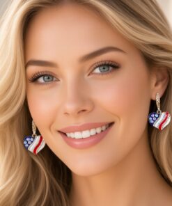 American Flag Earrings