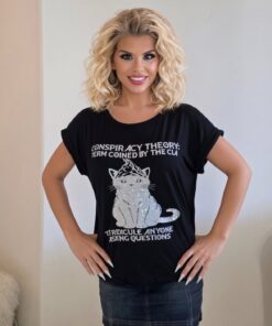 Rhinestone Conspiracy Theory Ladies Top