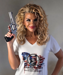 Rhinestone Armed Kitten T-Shirt